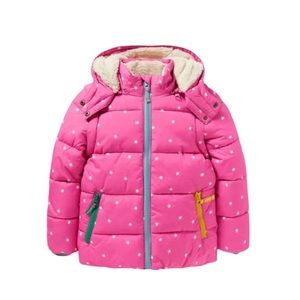 Mini Boden 2 in 1 Padded Jacket - Tickled Pink Confetti Star